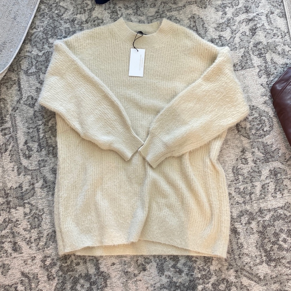 Never worn, cream sweater dress